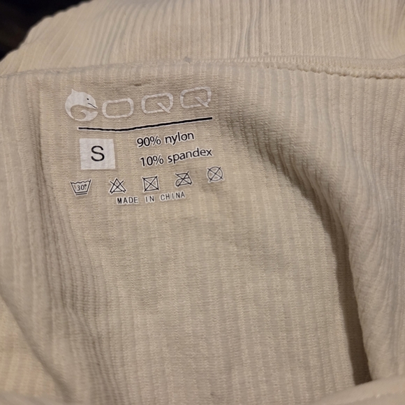 OQQ Bodysuit Ribbed Square Neck Style - Picture 6 of 6